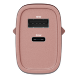 Carregador Turbo PD 30W com 2 portas USB e Type C - Mini Boost