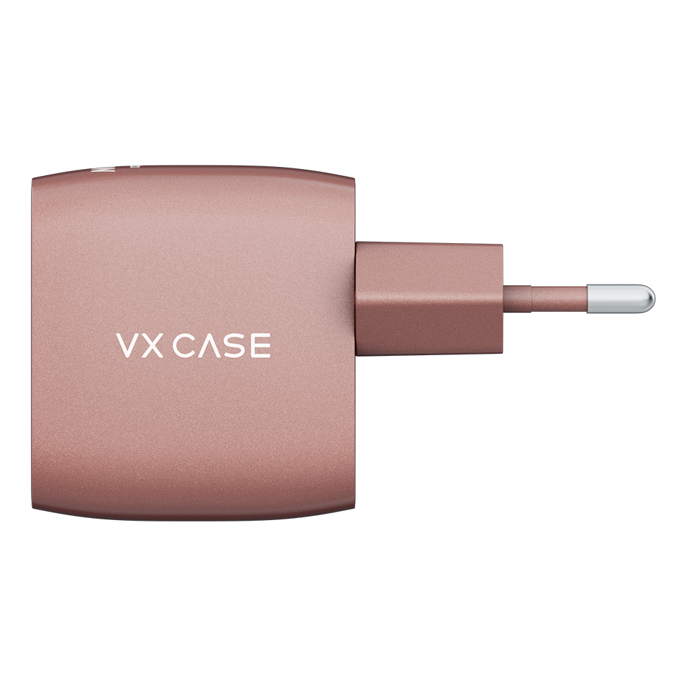 Carregador Turbo PD 30W com 2 portas USB e Type C - Mini Boost