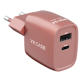 Carregador Turbo PD 30W com 2 portas USB e Type C - Mini Boost