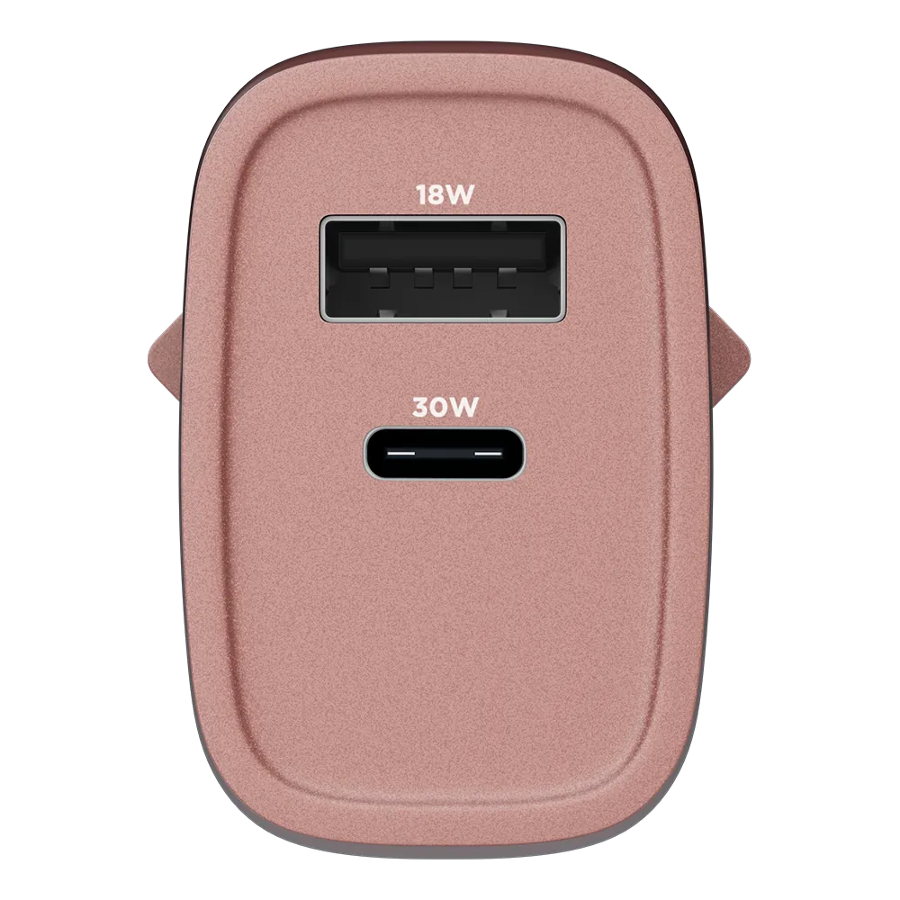 Carregador Turbo PD 30W com 2 portas USB e Type C - Mini Boost