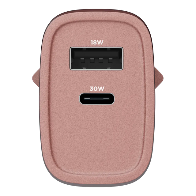 Carregador Turbo PD 30W com 2 portas USB e Type C - Mini Boost