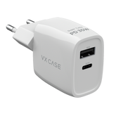 Carregador Turbo PD 30W com 2 portas USB e Type C - Mini Boost