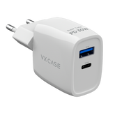 Carregador Turbo PD 30W com 2 portas USB e Type C - Mini Boost