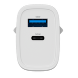 Carregador Turbo PD 30W com 2 portas USB e Type C - Mini Boost