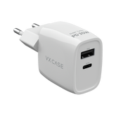 Carregador Turbo PD 30W com 2 portas USB e Type C - Mini Boost