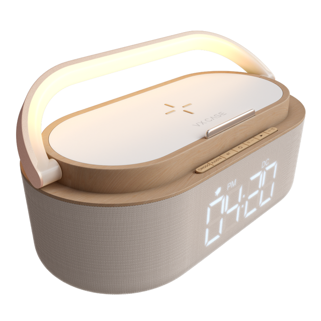 Clock Charger Pro 15W VX Case - Bege e Rosé Gold
