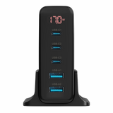 Carregador 5 em 1 Ultra Turbo 140W  3 USB-C e 2 USB-A Powerful VX Case