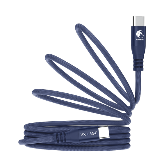 Kit - 2un. Cabo Magnético VX Case Tipo-C/Tipo-C PD 60W
