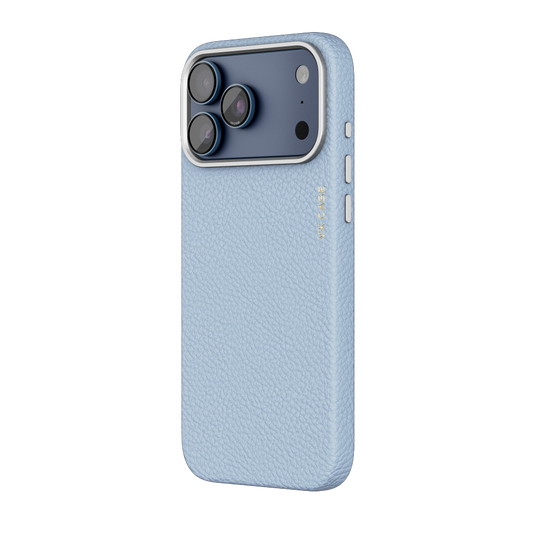 Capa Leather Collection MagSafe VX Case para iPhone 17 Pro Max - Azul Claro