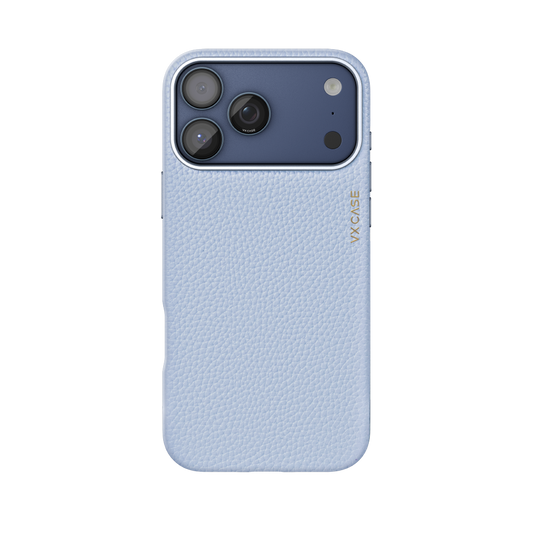 Capa Leather Collection MagSafe VX Case para iPhone 17 Pro Max - Azul Claro