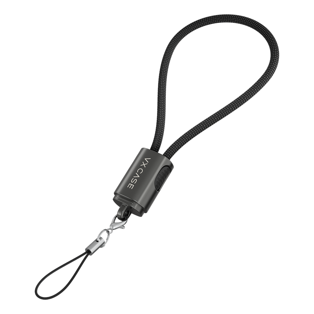 29190 - Mini Strap de Cabo USB-C Lightning 20cm - Dark Grey - 01