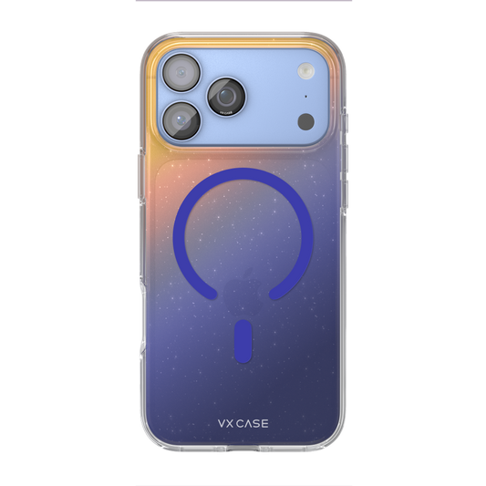 Capa Dark Glitter iPhone 18 Pro - Azul Claro