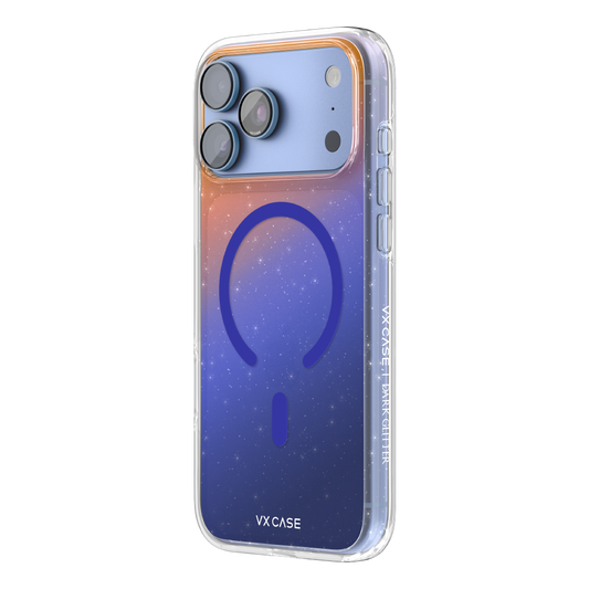 29265 - Capa Dark Glitter Magsafe VX Case iPhone 18 Pro Max - Light Blue Perspectiva