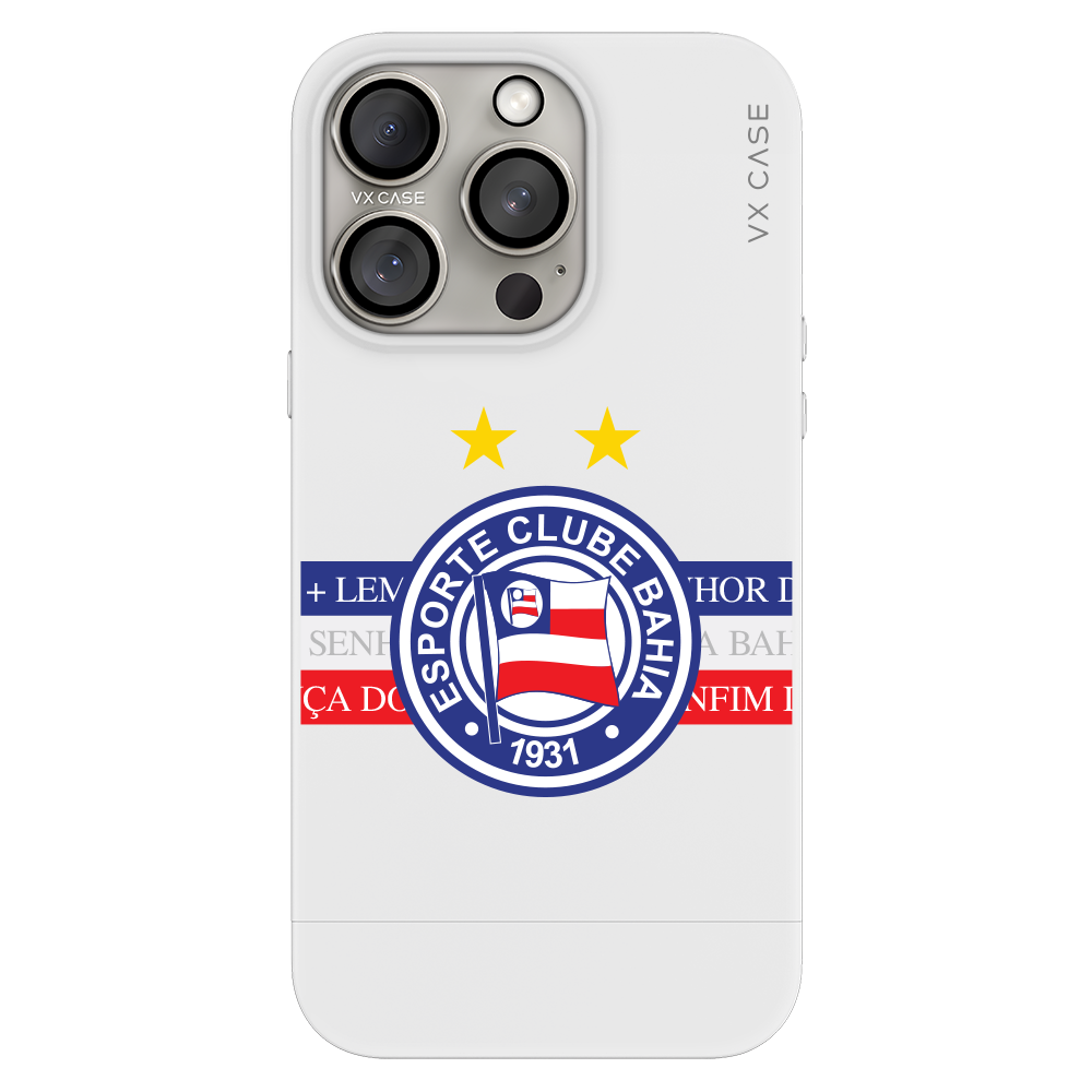 Capa iPhone 15 Pro Max Branca - Esquadrão Tricolor