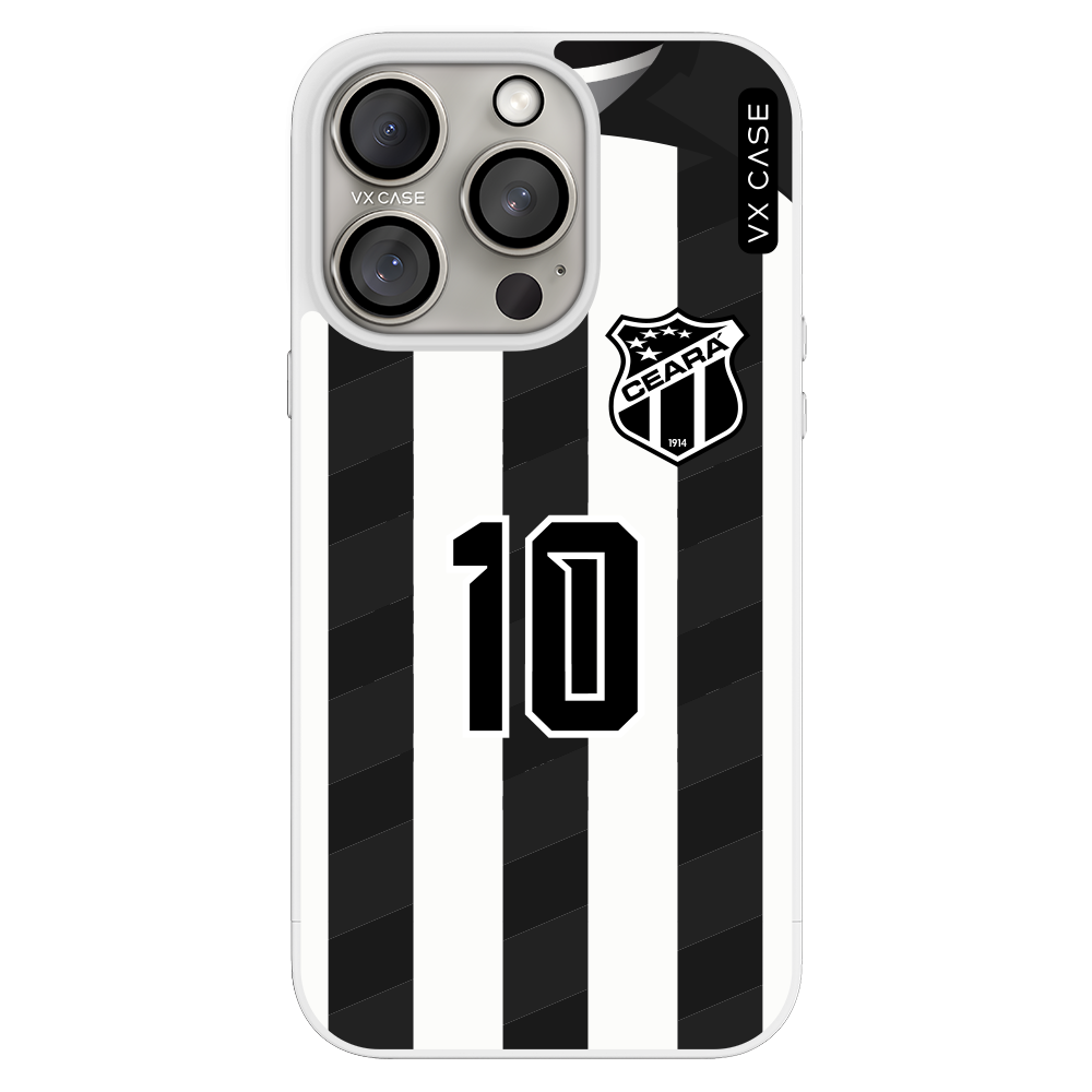 Capa iPhone 15 Pro Max Branca - Camisa Ceará