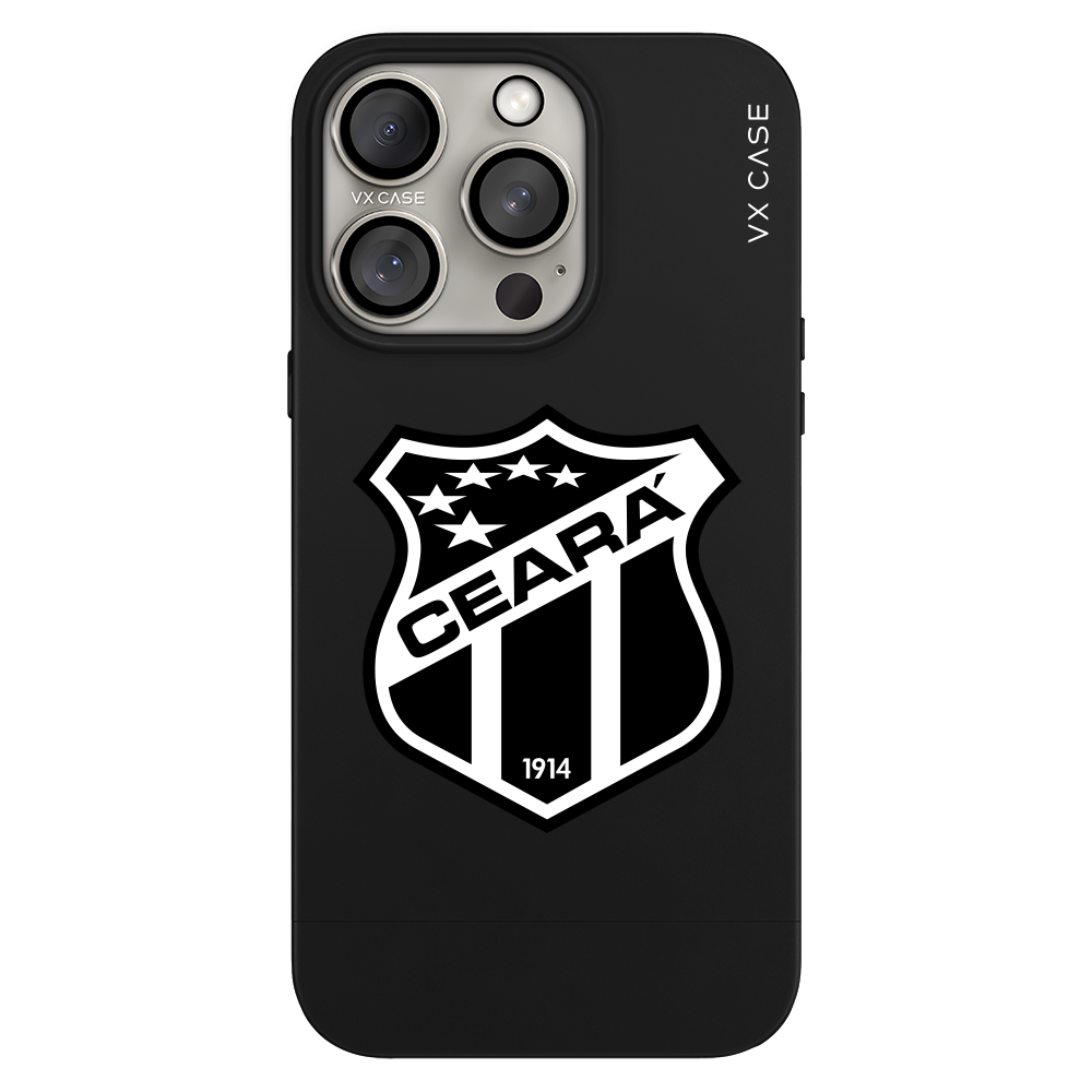 Capa iPhone 15 Pro Max Preta Fosca - Ceará Sporting Club