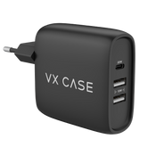 Adaptador de Carga Turbo 2 USB + 1 Tipo-C PD 32W