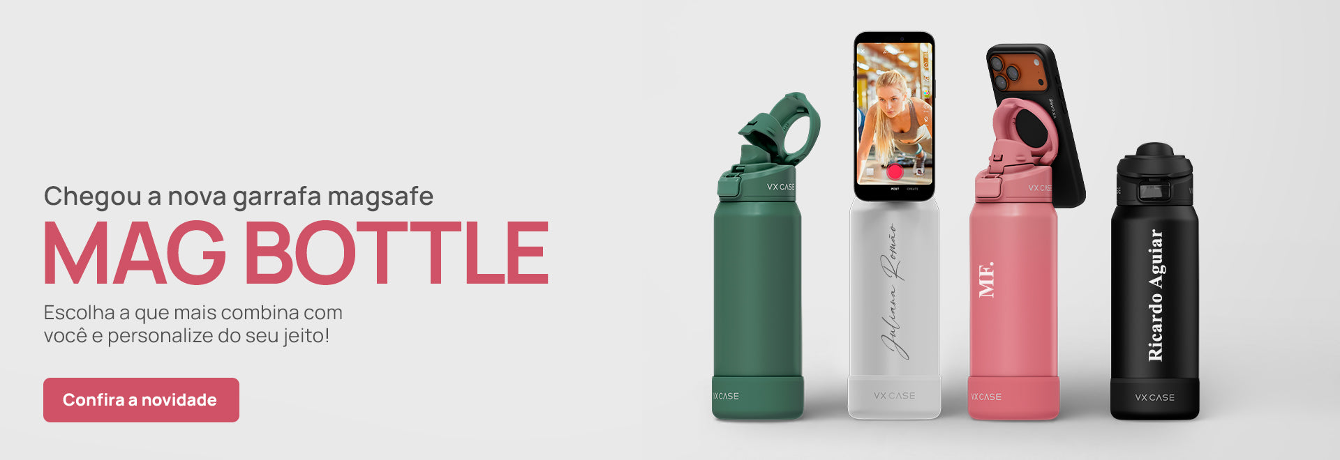 Banner Mag Bottle garrafa MagSafe personalizável VX Case