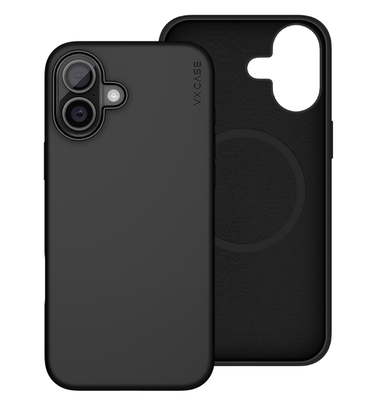 Capinha de Celular Smooth preta com MagSafe VX Case para iPhone 16 Plus