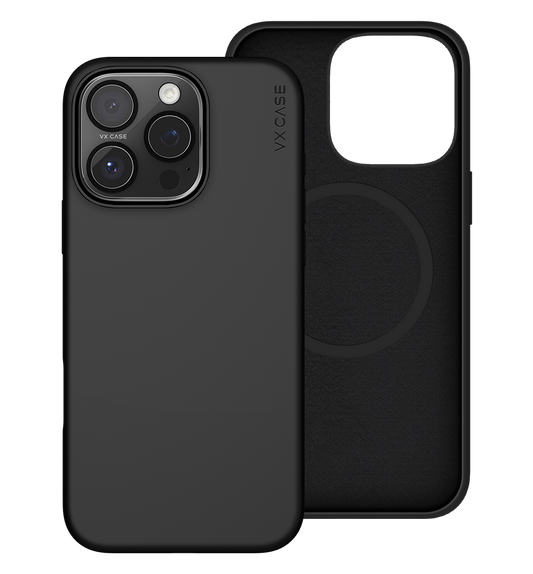 Capinha de Celular Smooth preta com MagSafe VX Case para iPhone 16 Pro