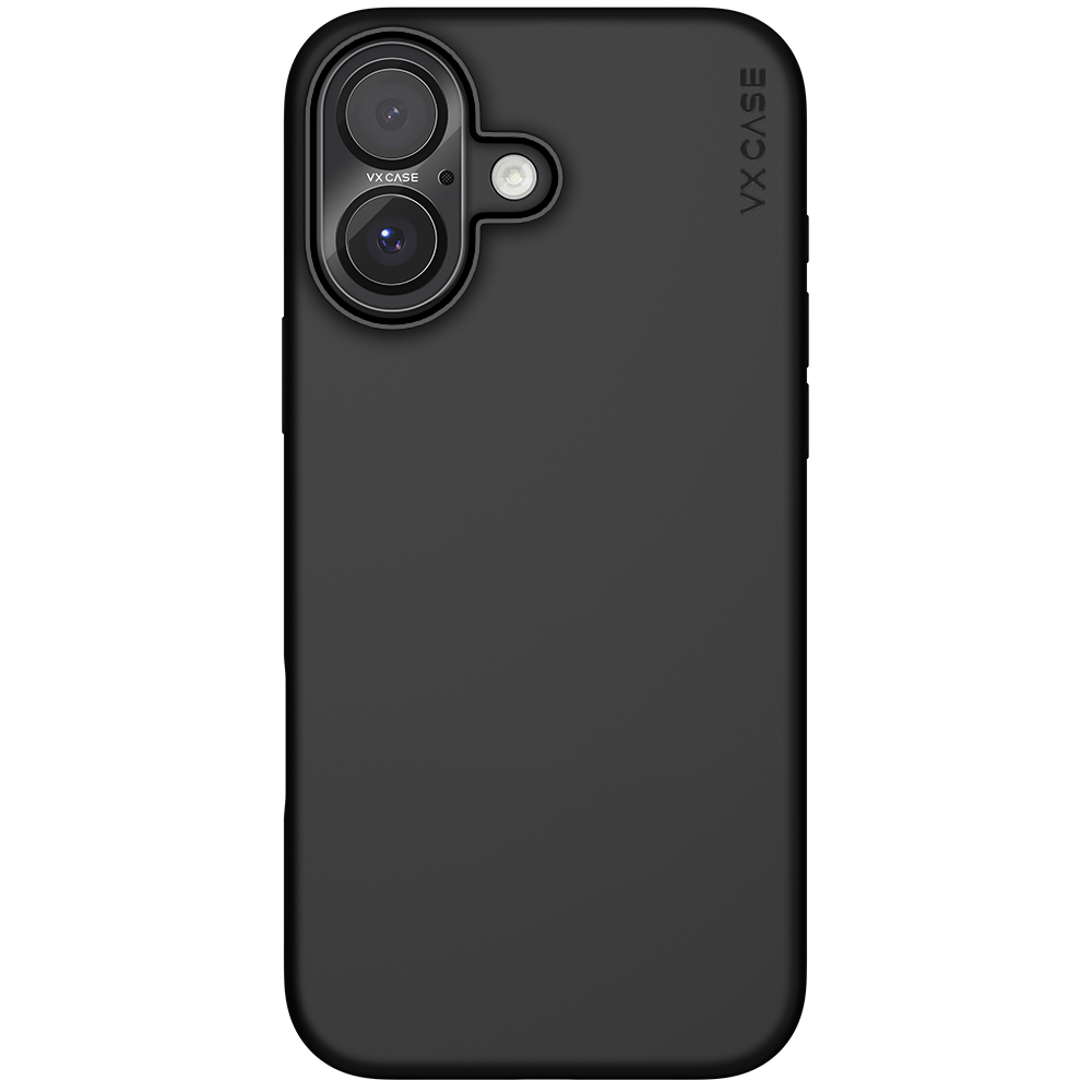 Capinha de Celular Smooth preta VX Case para iPhone 16