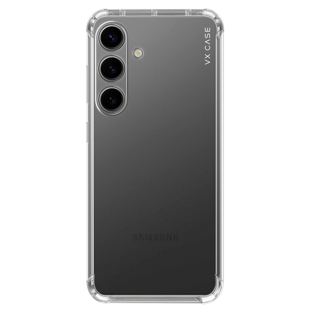 Capinha de Celular TPU Anti-Shock transparente VX Case para Samsung Galaxy S24 FE