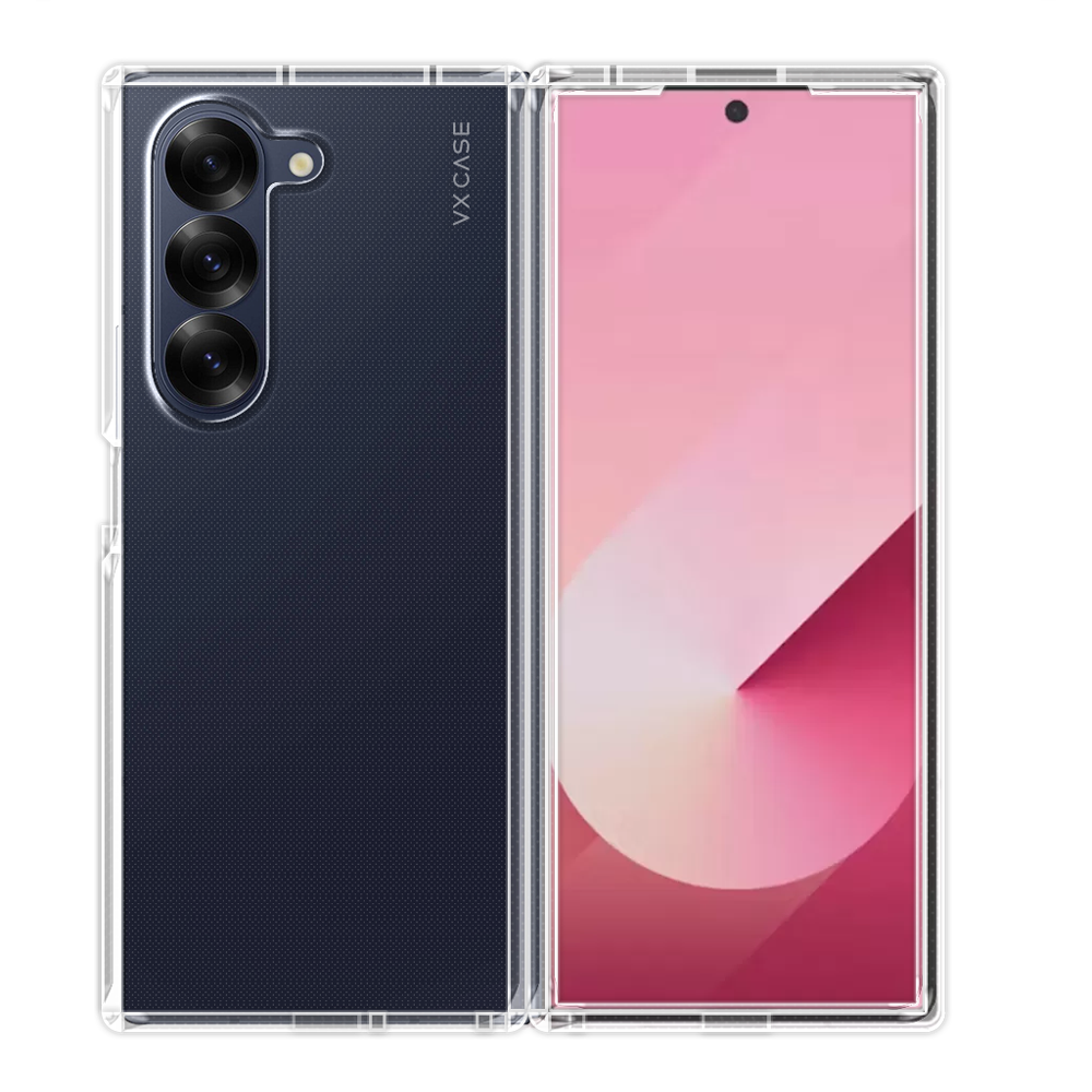 Capinha de Celular TPU transparente VX Case para Samsung Galaxy Z Fold 6