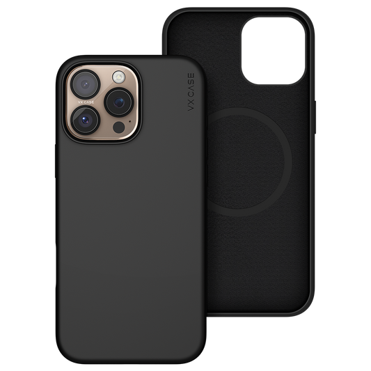 Capinha de Celular Smooth preta com MagSafe interno VX Case para iPhone 16 Pro Max