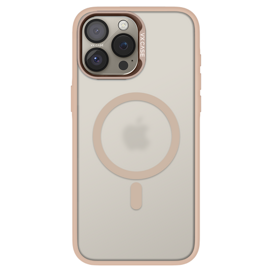 Capinha de Celular Titanium rose gold com MagSafe e fundo fosco VX Case para iPhone 16 Pro