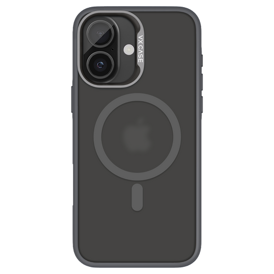 Capinha de Celular Titanium grafite com MagSafe e fundo fosco VX Case para iPhone 16