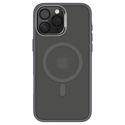 Capinha de Celular Titanium grafite com MagSafe e fundo fosco VX Case para iPhone 16 Pro