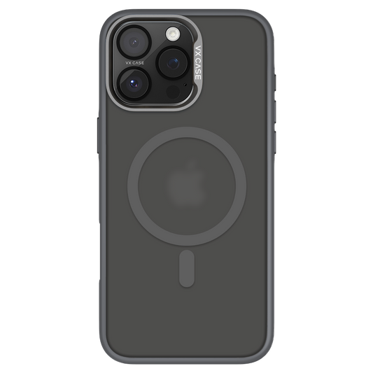 Capinha de Celular Titanium grafite com MagSafe e fundo fosco VX Case para iPhone 16 Pro Max