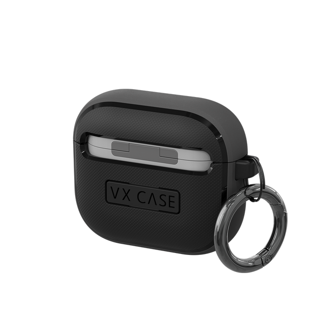Case Alcantara preta para fones VX Case para AirPods 4 Pro