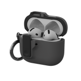 Case protetora para AirPods 4 / Pro 4 Preta - Alcântara