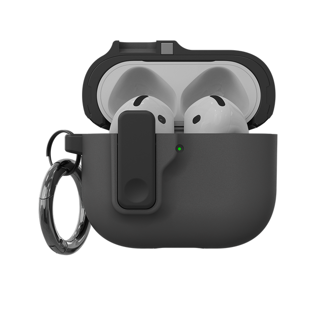 Case protetora para AirPods 4 / Pro 4 Preta - Alcântara