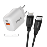 Combo Arrasador Dragon - Carregador Turbo 20W + Cabo Lightning ou Tipo-C