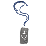 Alça de Pescoço com Cordão Ajustável para Celular - Azul-marinho