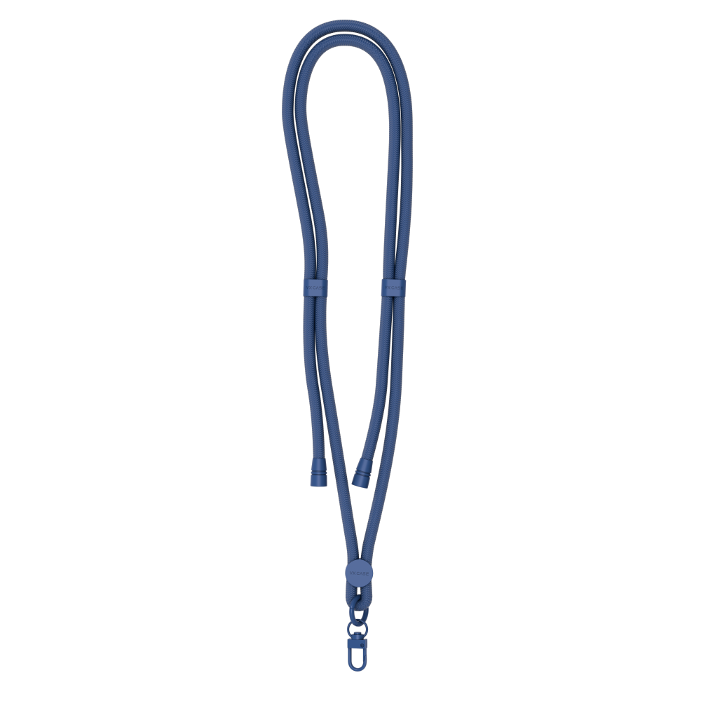 Alça de Pescoço com Cordão Ajustável para Celular - Azul-marinho