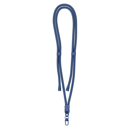Alça de Pescoço com Cordão Ajustável para Celular - Azul-marinho