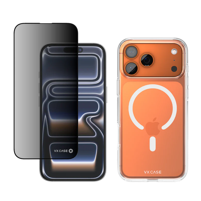 Capa Eternum + Película Safira Privacidade | iPhone 17 Pro Max