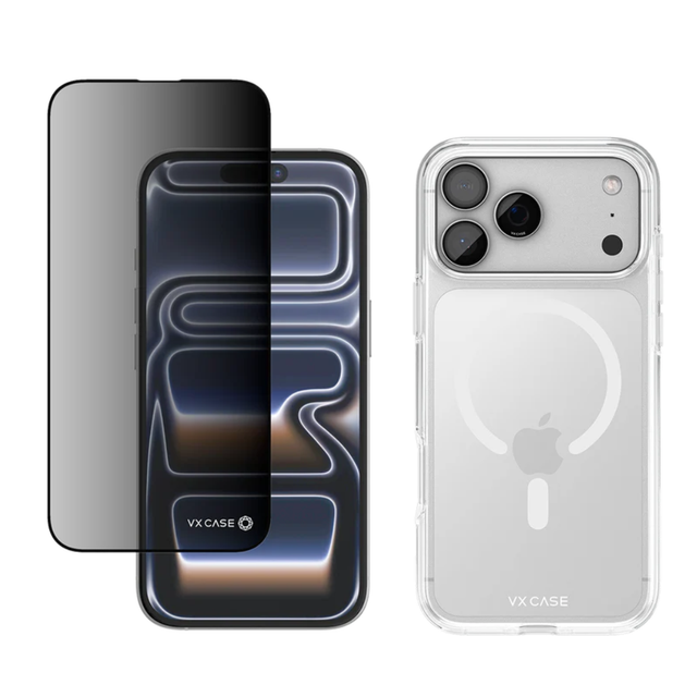 Capa Eternum + Película Safira Privacidade | iPhone 17 Pro Max