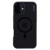Capa Magsafe para iPhone 16 Plus - Transparente com Borda Preta - Jet Black