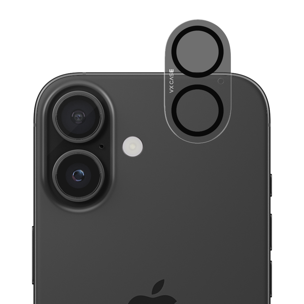 Película da Câmera Safira transparente VX Case para iPhone 16 Plus