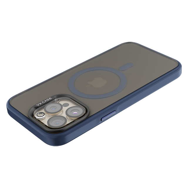 Capa Magsafe para iPhone 15 Pro Max - Blue com Fundo Fosco - Titanium