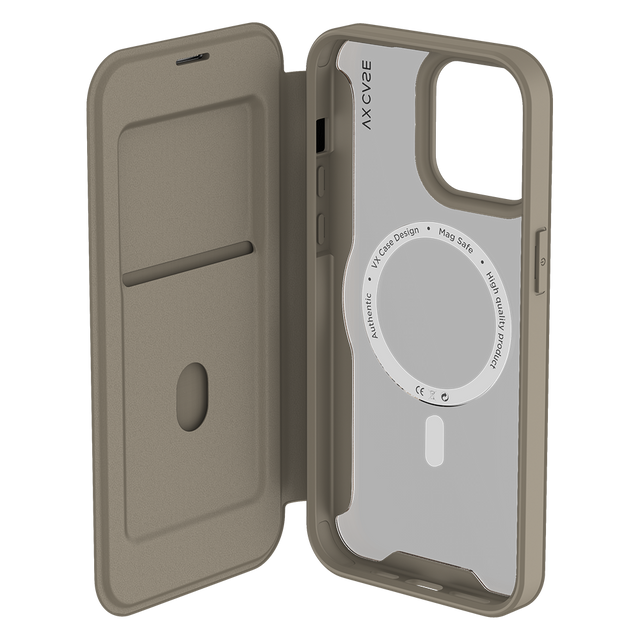 Capa Carteira MagSafe para iPhone 15 Plus Bege - Limited