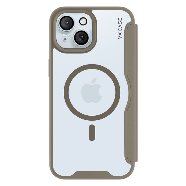 Capa Carteira MagSafe para iPhone 15 Plus Bege - Limited
