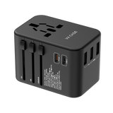 Adaptador Universal de tomadas 3 USB e 2 Type-C