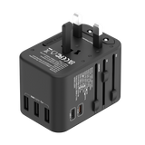 Adaptador Universal de tomadas 3 USB e 2 Type-C