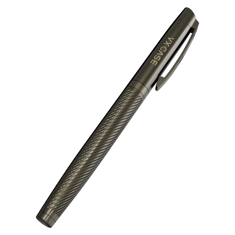 Caneta Esferográfica Premium em Aço e Cobre - Titanium Signature VX Case