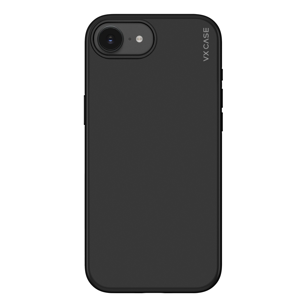 Capinha de Celular Classic Polymer preta fosca com MagSafe VX Case para iPhone 16e